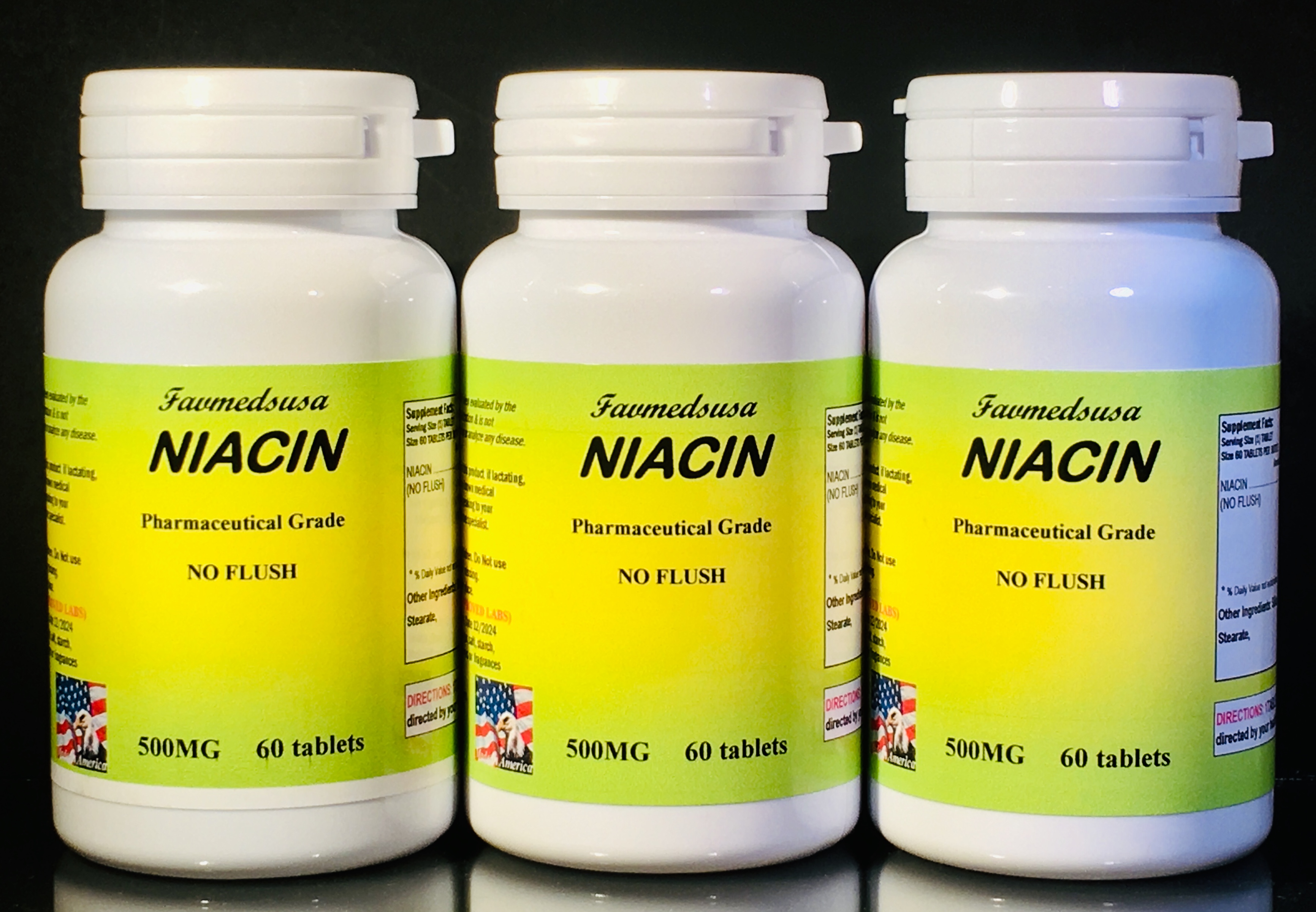 Niacin No flush 500mg - 180(3x60) tablets